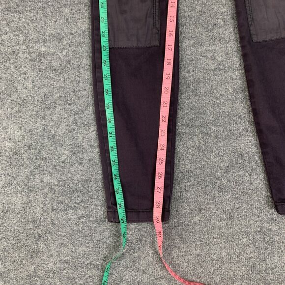 Pilcro And The Letterpress Pants Womens 25 Skinny Utility Zip Pocket Patch Knee - Picture 8 of 15